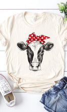Load image into Gallery viewer, Farm Cow Bandanna Western Graphic Tee