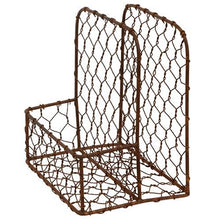 Load image into Gallery viewer, Rusty Metal Chicken Wire Napkin Holder