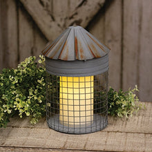 Load image into Gallery viewer, Distressed Metal Silo Lantern