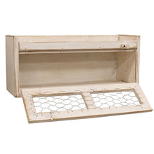 Load image into Gallery viewer, Counter Box w/Chicken Wire Door - White