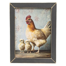 Load image into Gallery viewer, Mama Chicken & Babies Framed Print - 12x16