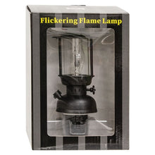 Load image into Gallery viewer, Black Lantern Plug-In Nightlight w/1 W Flicker Bulb