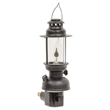 Load image into Gallery viewer, Black Lantern Plug-In Nightlight w/1 W Flicker Bulb