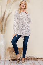 Load image into Gallery viewer, Celeste Drawstring Leopard Long Sleeve Hooded Blouse
