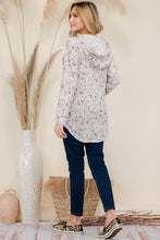 Load image into Gallery viewer, Celeste Drawstring Leopard Long Sleeve Hooded Blouse
