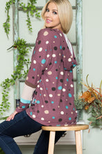 Load image into Gallery viewer, Celeste  Polka Dot Drawstring Hoodie
