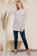 Load image into Gallery viewer, Celeste Drawstring Leopard Long Sleeve Hooded Blouse
