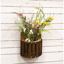Load image into Gallery viewer, Natural Lath Wood Hanging Planter
