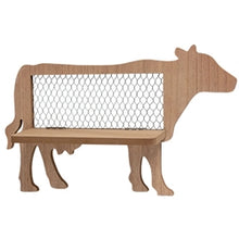 Load image into Gallery viewer, Folding Chicken Wire &amp; Wood Cow Shelf
