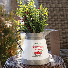 Load image into Gallery viewer, Fresh Cut Christmas Tree Farm Metal Pitcher
