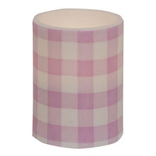 Load image into Gallery viewer, Pink &amp; White Gingham Check Timer Pillar, 3&quot;x4&quot;
