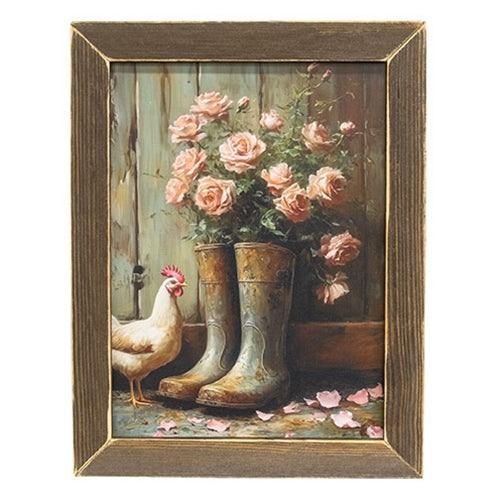 Spring Boots Framed Print - 12x16