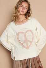 Load image into Gallery viewer, POL Round Neck Long Sleeve Thermal Knit Patch Top
