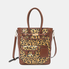 Load image into Gallery viewer, Nicole Lee USA Leopard Large Tote Bag
