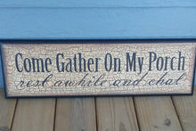 Load image into Gallery viewer, Door Board- Gather On My Porch

