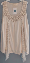 Load image into Gallery viewer, Cream Tank With Lace
