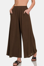 Load image into Gallery viewer, Zenana Woven Wide Leg Pants With Pockets
