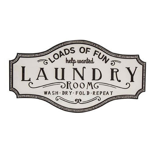 Loads of Fun Laundry Room Metal Sign