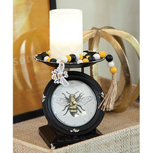 Load image into Gallery viewer, Vintage Bee Black Old Town Scale Clock
