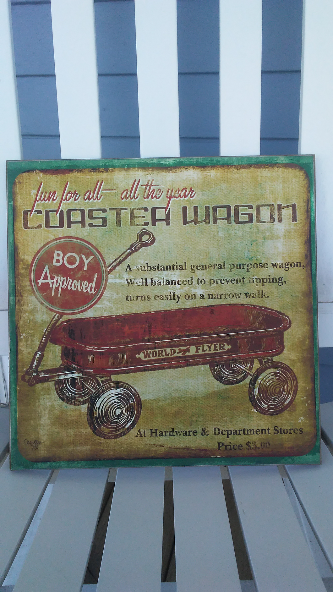 Sign- Coaster Wagon