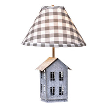 Load image into Gallery viewer, House Lamp with Gray Check Shade
