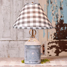 Load image into Gallery viewer, Paul Revere Lamp with Gray Check Shade
